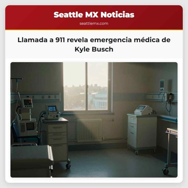 Llamada a 911 revela emergencia médica de Kyle Busch