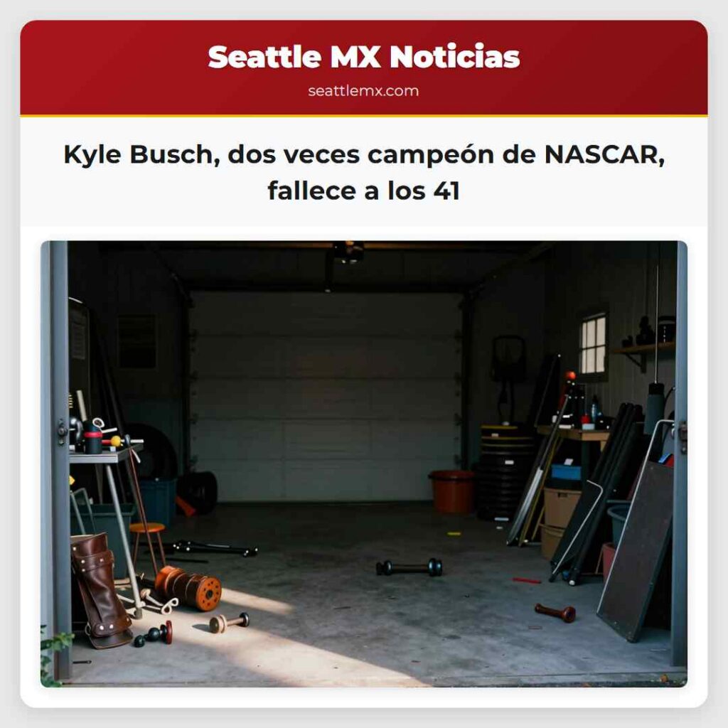 Kyle Busch, dos veces campeón de NASCAR, fallece