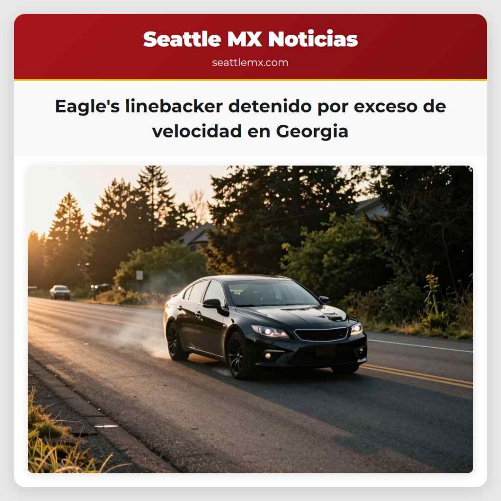 Eagle's linebacker detenido por exceso de