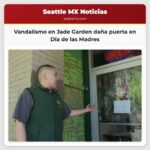 Vandalismo en Jade Garden daña puerta en Día de las Madres