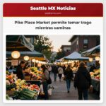 Pike Place Market permite tomar trago mientras caminas
