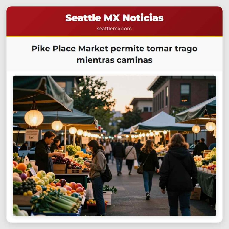 Pike Place Market permite tomar trago mientras caminas