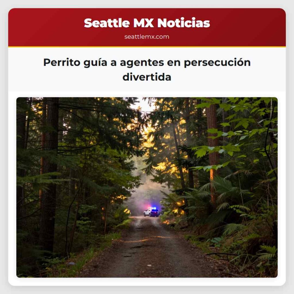 Perrito guía a agentes en persecución divertida