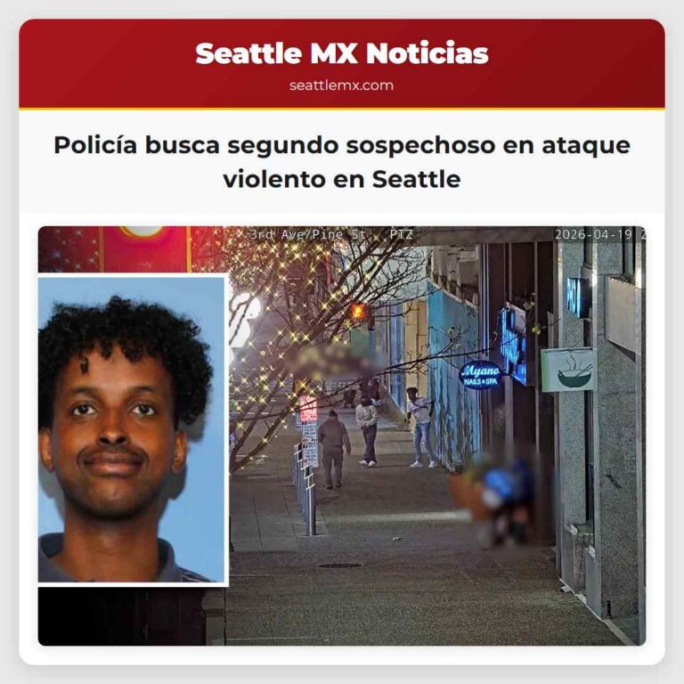 Policía busca segundo sospechoso en ataque violento en Seattle