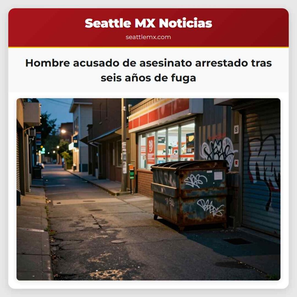 Hombre acusado de asesinato arrestado tras seis