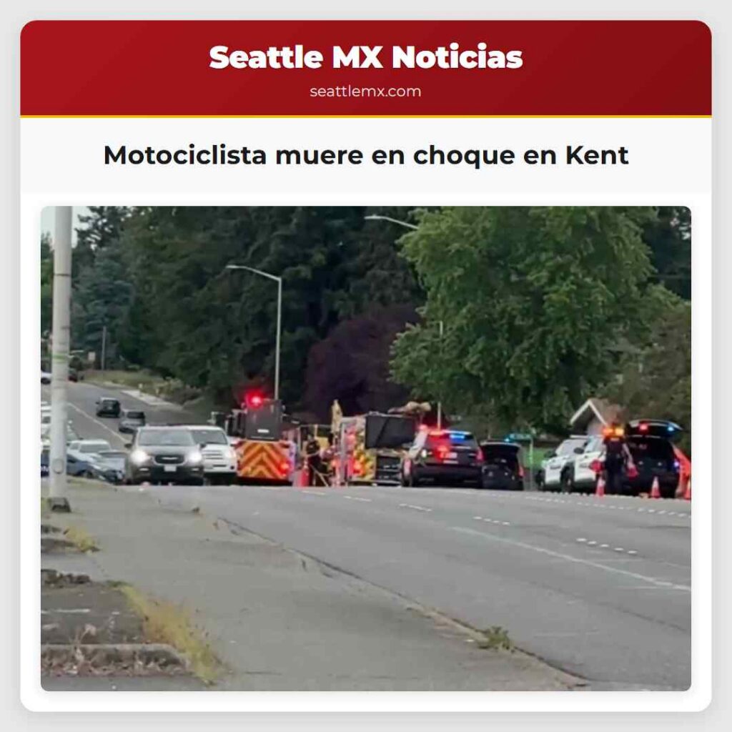 Motociclista muere en choque en Kent