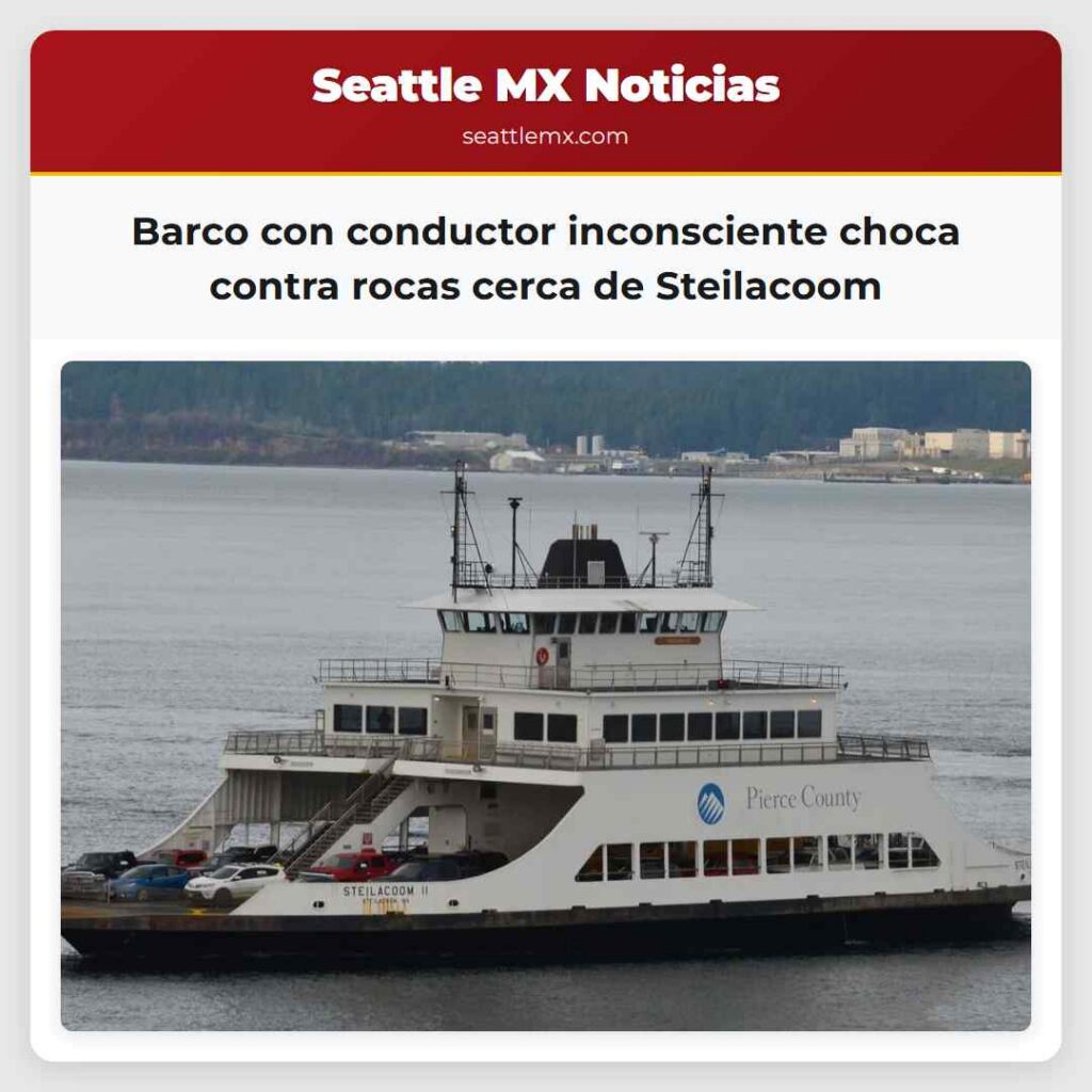 Barco con conductor inconsciente choca contra