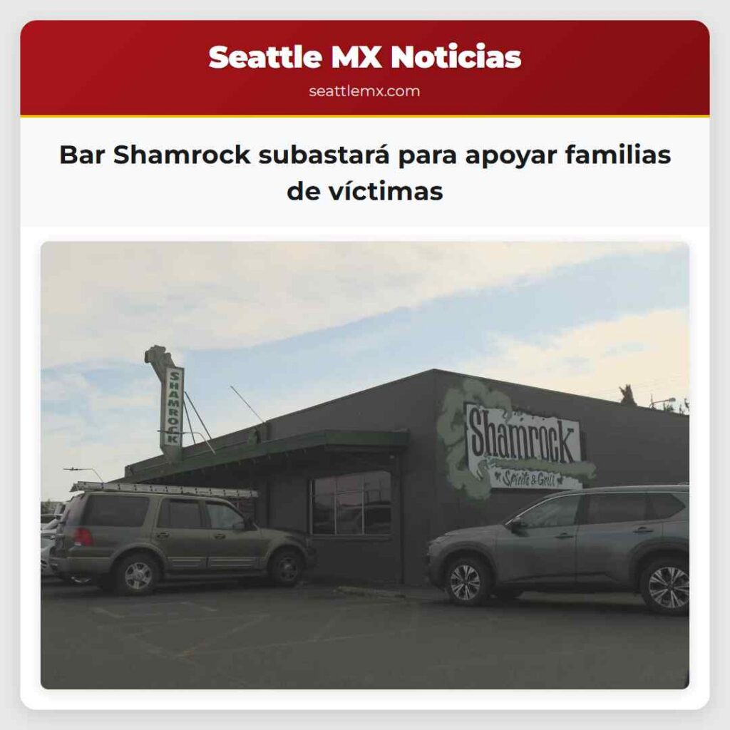 Bar Shamrock subastará para apoyar familias de