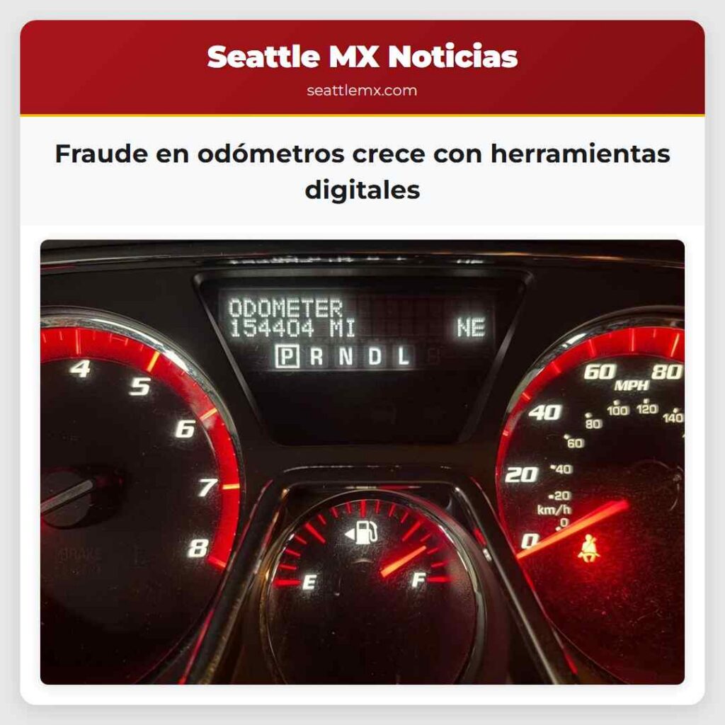 Fraude en odómetros crece con herramientas