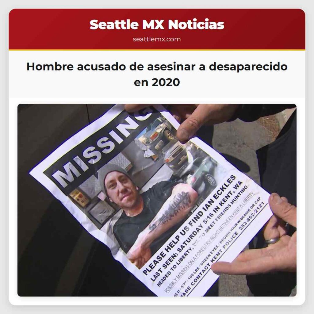 Hombre acusado de asesinar a desaparecido en 2020