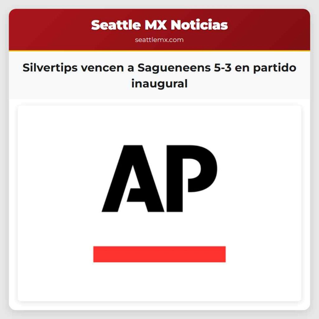 Noticias De Seattle 1 Silvertips vencen a Sagueneens 5-3 en partido