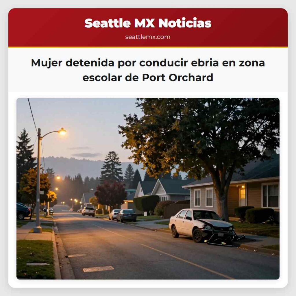 Mujer detenida por conducir ebria en zona escolar