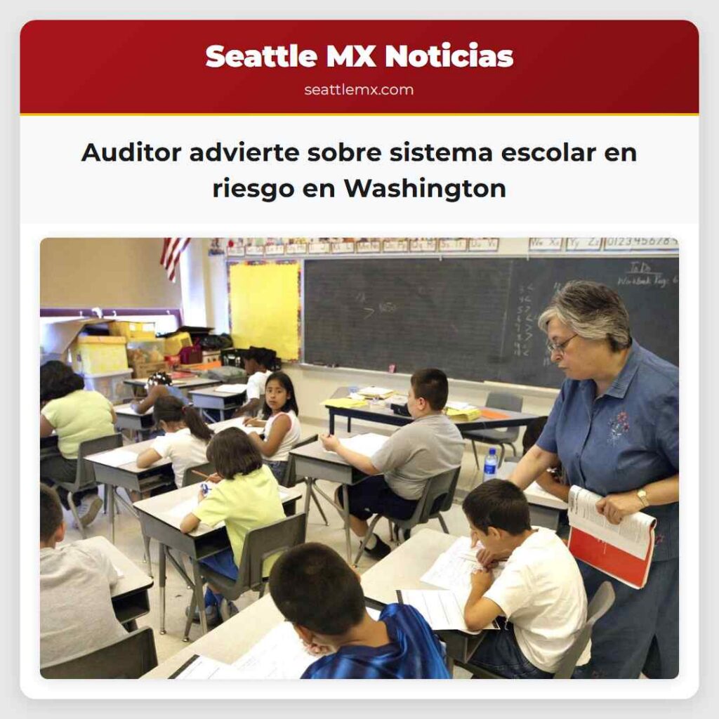 Auditor advierte sobre sistema escolar en riesgo