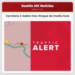 Carretera 2 reabre tras choque de media hora