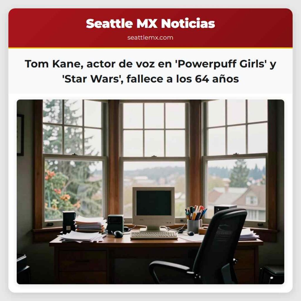 Tom Kane, actor de voz en 'Powerpuff Girls' y