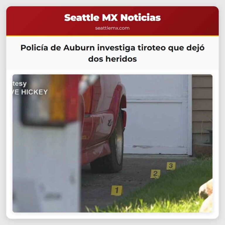 Policía de Auburn investiga tiroteo que dejó dos heridos