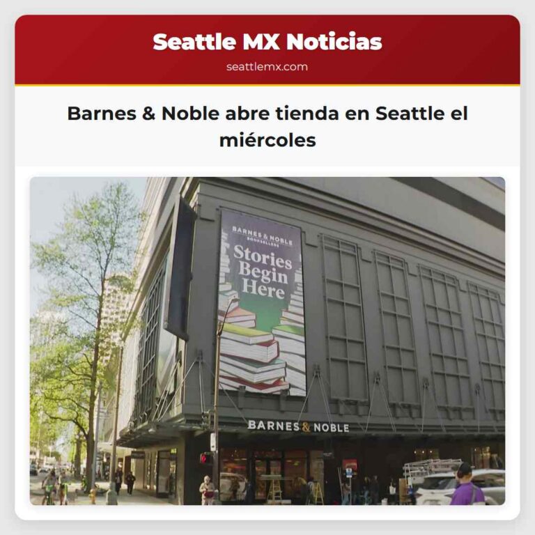 Barnes & Noble abre tienda en Seattle el miércoles