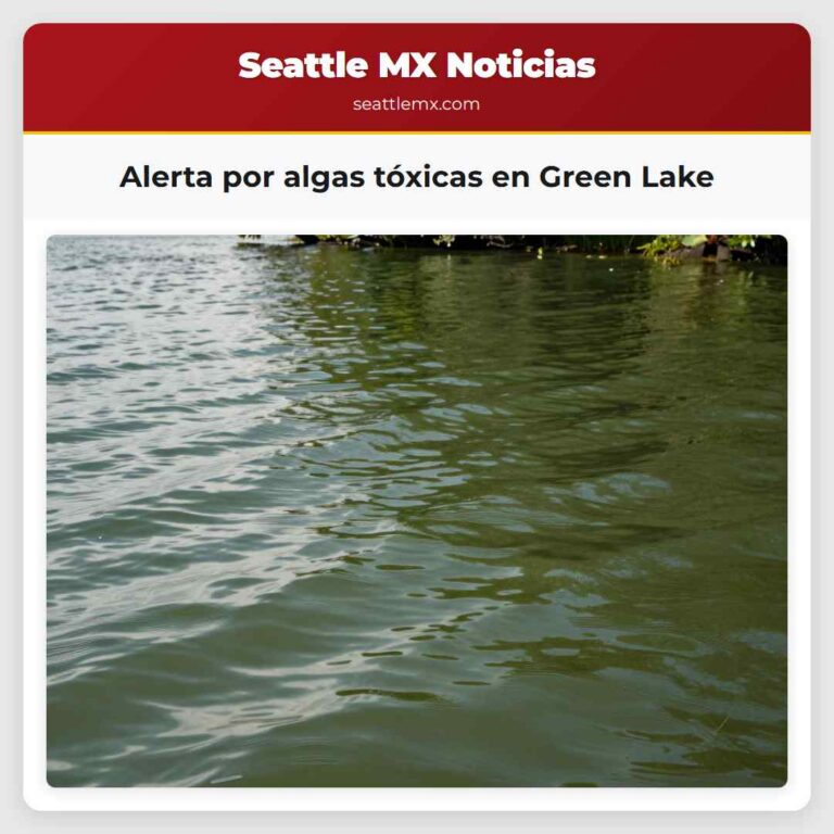 Alerta por algas tóxicas en Green Lake