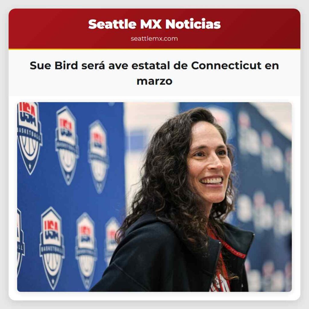 Sue Bird será ave estatal de Connecticut en marzo