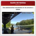 Dos adolescentes rescatados en río cercano a Sultan