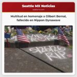 Multitud en homenaje a Gilbert Bernal fallecido en Nippon Dynawave