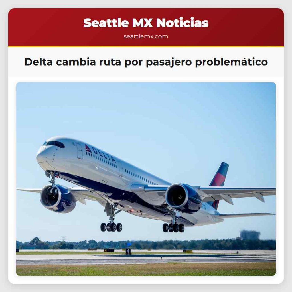 Delta cambia ruta por pasajero problemático