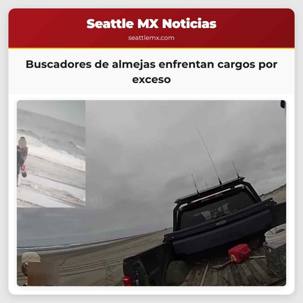 Buscadores de almejas enfrentan cargos por exceso