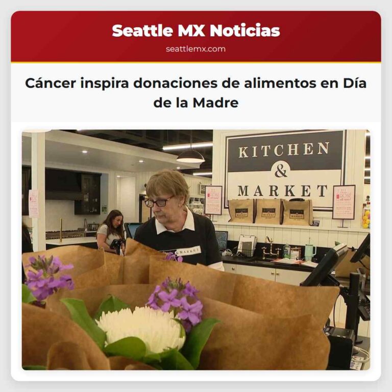 Cáncer inspira donaciones de alimentos en Día de la Madre