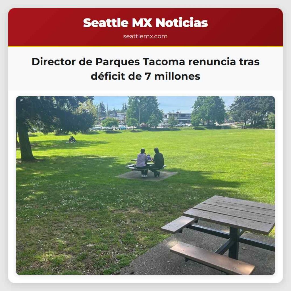Director de Parques Tacoma renuncia tras déficit