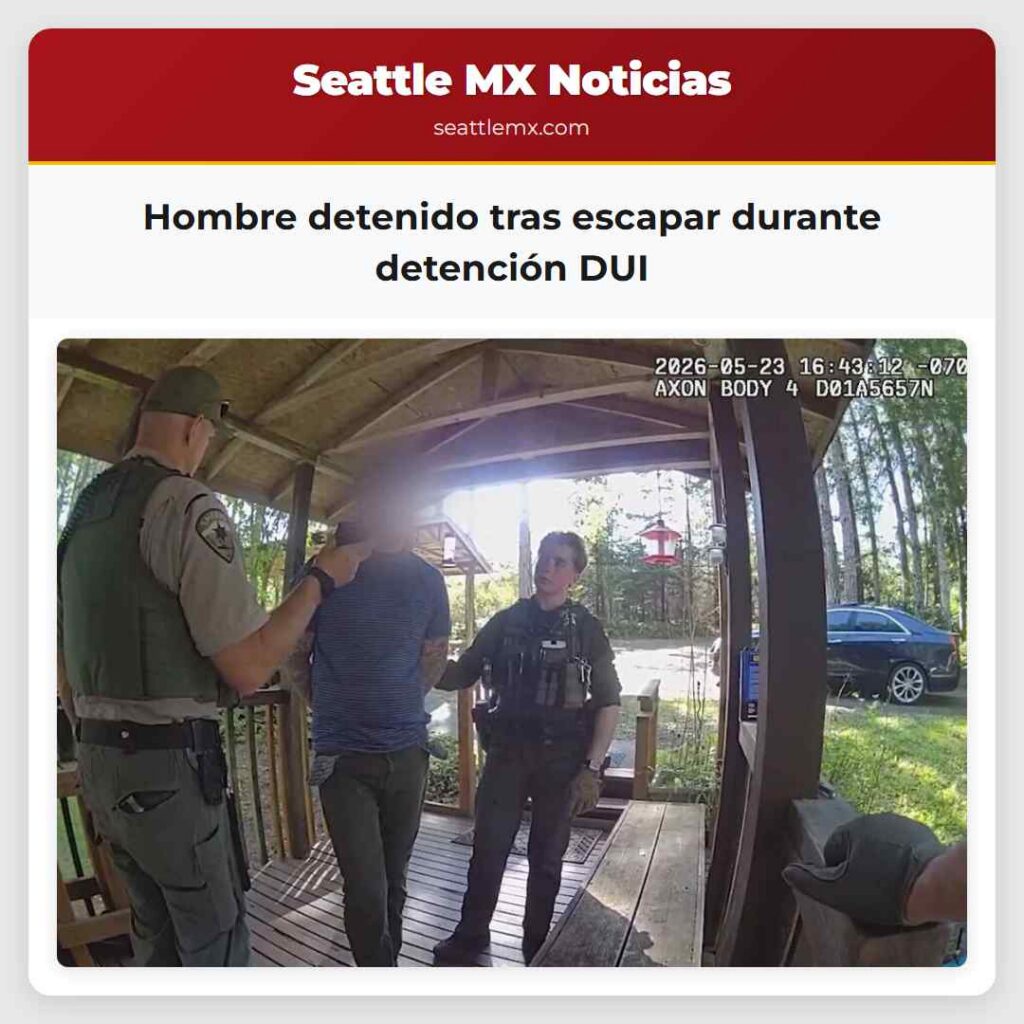 Hombre detenido tras escapar durante detención DUI