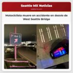 Motociclista muere en accidente en desvío de West Seattle Bridge