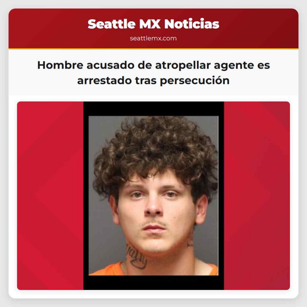 Hombre acusado de atropellar agente es arrestado