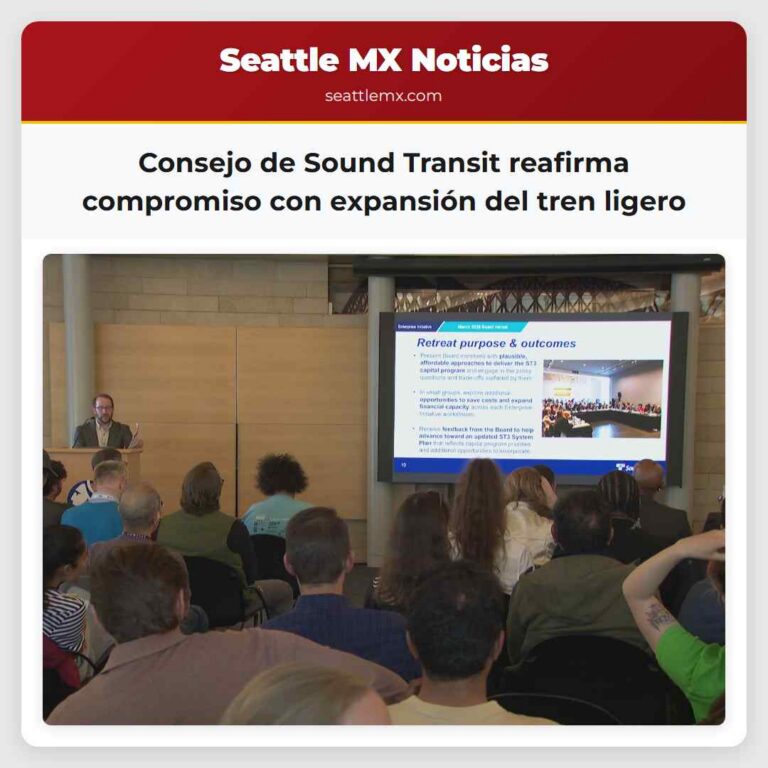 Consejo de Sound Transit reafirma compromiso con expansión del tren ligero