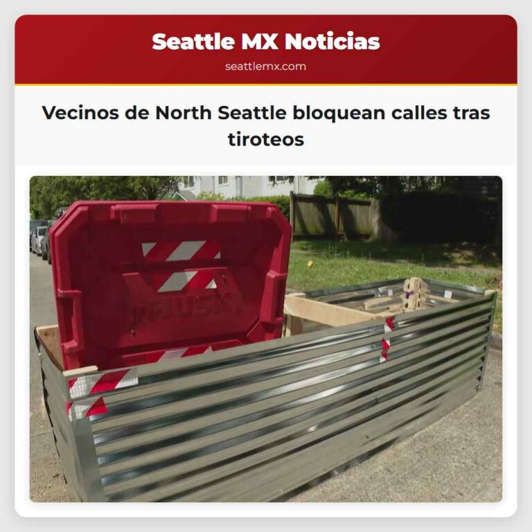 Vecinos de North Seattle bloquean calles tras tiroteos