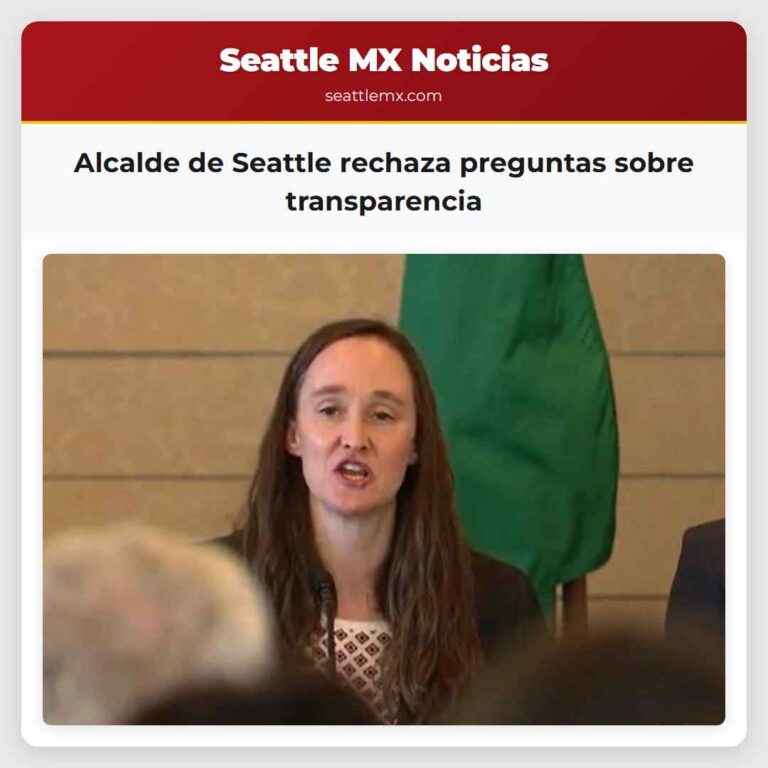 Alcalde de Seattle rechaza preguntas sobre transparencia