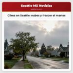 Clima en Seattle nubes y frescor el martes