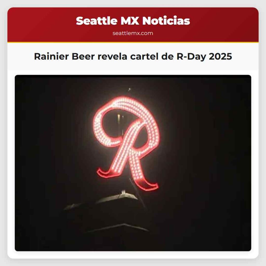 Rainier Beer revela cartel de R-Day 2025