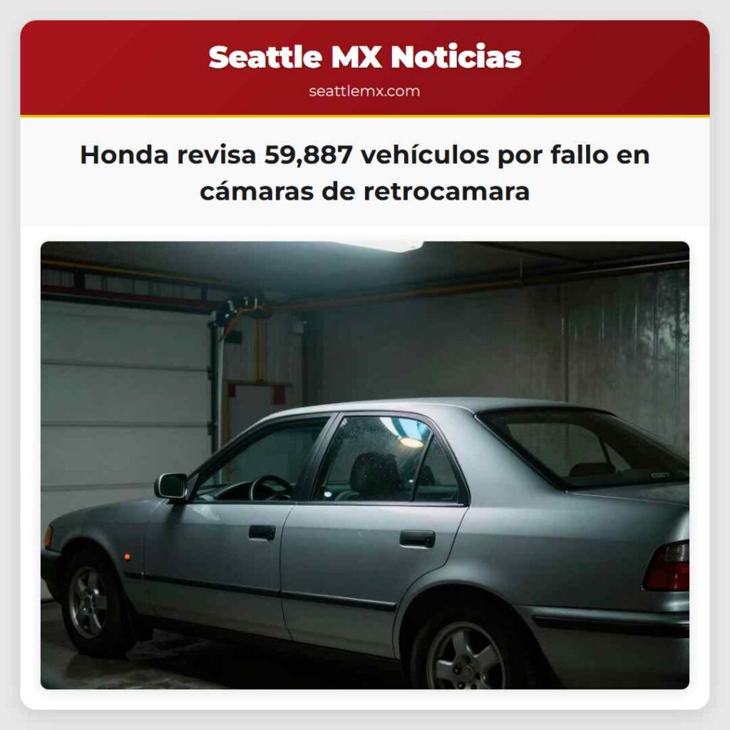 Honda revisa 59,887 vehículos por fallo en