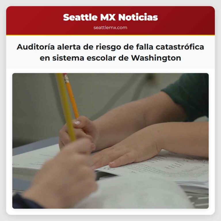 Auditoría alerta de riesgo de falla catastrófica en sistema escolar de Washington