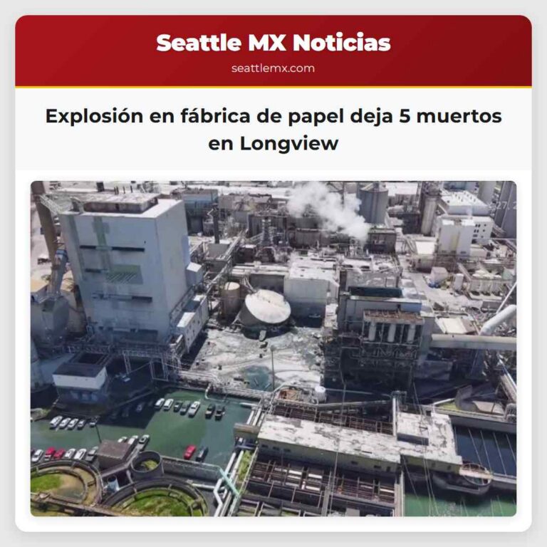 Explosión en fábrica de papel deja 5 muertos en Longview