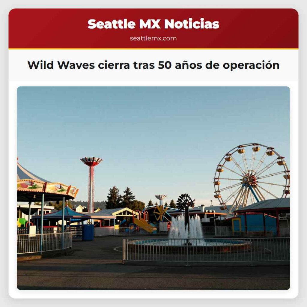 Wild Waves cierra tras 50 años de operación