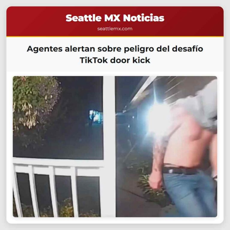 Agentes alertan sobre peligro del desafío TikTok door kick
