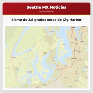 Sismo de 2.8 grados cerca de Gig Harbor