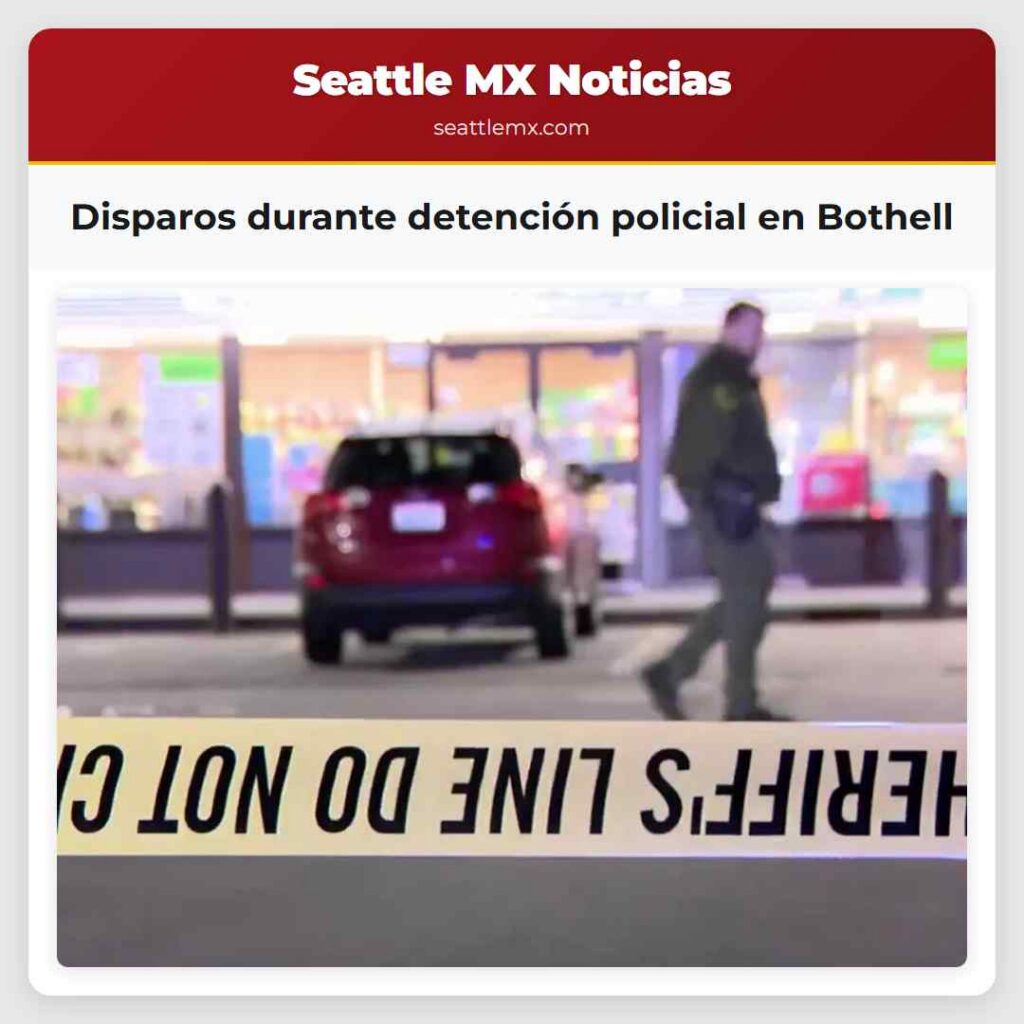 Disparos durante detención policial en Bothell