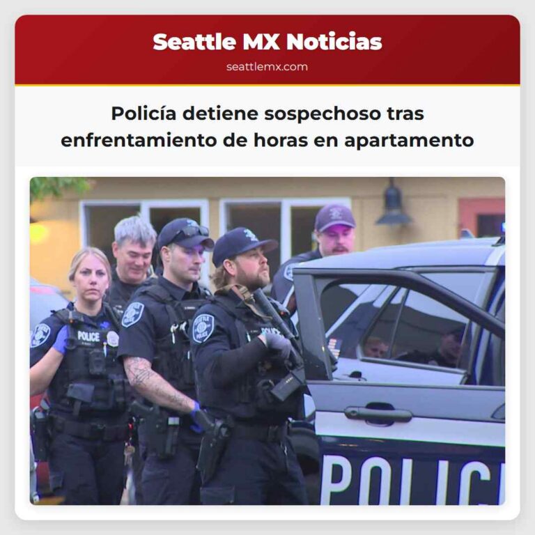 Policía detiene sospechoso tras enfrentamiento de horas en apartamento