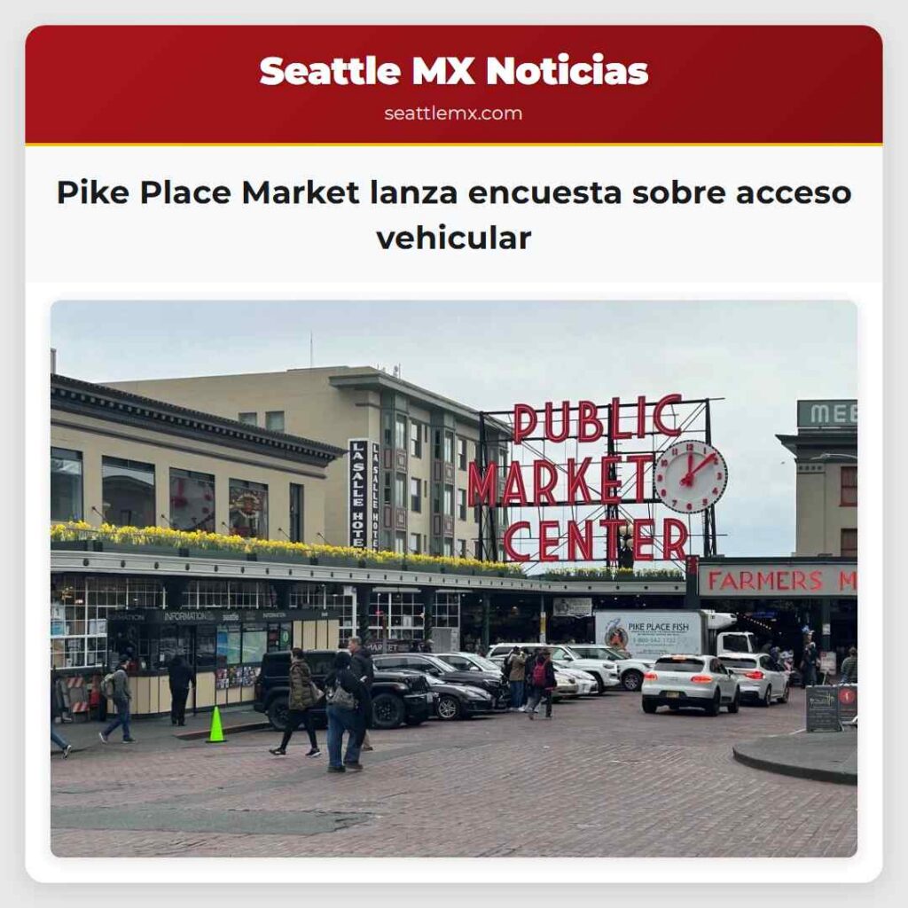 Pike Place Market lanza encuesta sobre acceso