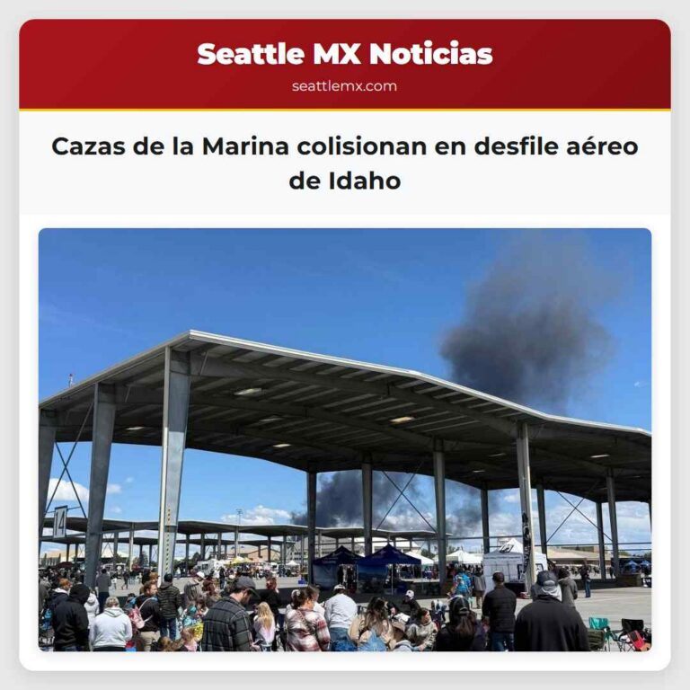 Cazas de la Marina colisionan en desfile aéreo de Idaho