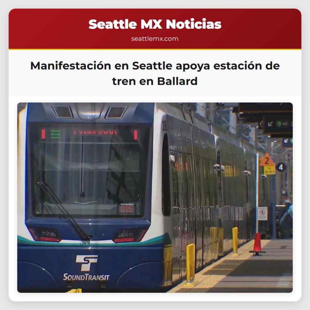 Noticias De Seattle 5 Manifestación en Seattle apoya estación de tren
