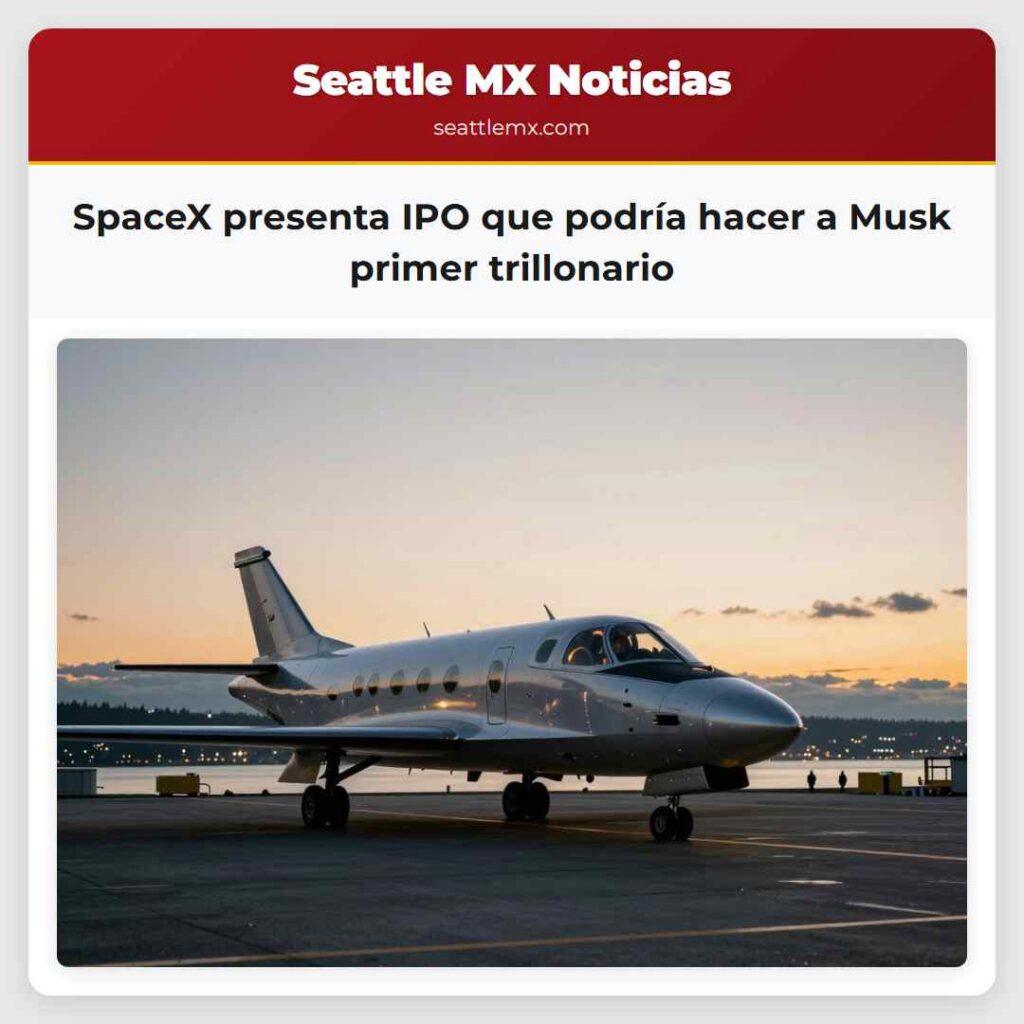 SpaceX presenta IPO que podría hacer a Musk