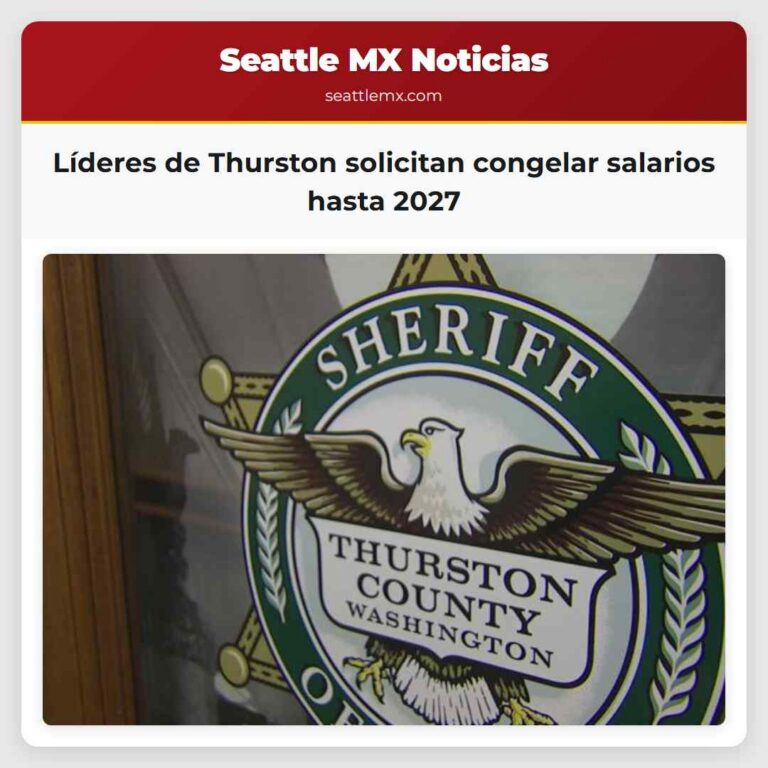 Líderes de Thurston solicitan congelar salarios hasta 2027